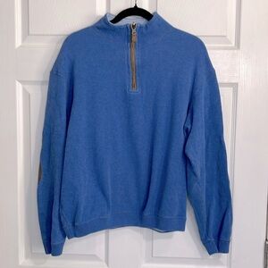 Cremieux Men’s Pullover Sweater 1/4 Zip - Size Medium  Light Blue